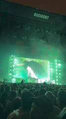 Nighttime EDM Festival Draws Crowds in Barcelona Area