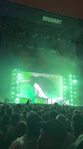 Nighttime EDM Festival Draws Crowds in Barcelona Area