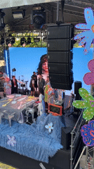 Bunny-costumed performer falls during outdoor Moscow stage show