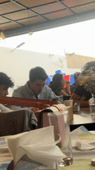 Woman dining at restaurant in Mexico captured on video