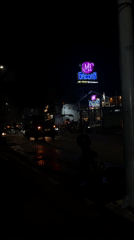 Evening street food scenes captured around North Jakarta restaurants