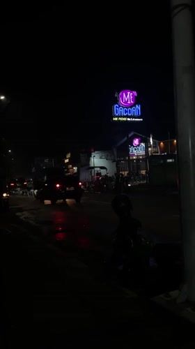 Evening street food scenes captured around North Jakarta restaurants