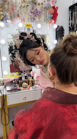 Traditional Chinese styling sessions documented at Panyu District studios