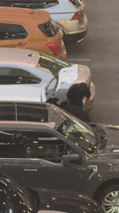 Nighttime parking lot activity documented in Mexican town