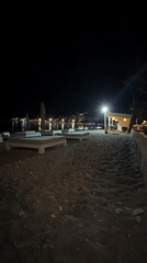 Nighttime beach scenes documented in Budva, Montenegro