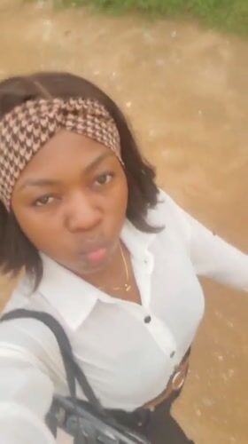 Woman documents afternoon walk through rural Nigerian village