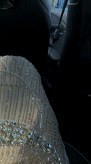 Beaded dress, Netflix signage captured in Mandelieu-la-Napoule footage