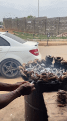 Roadside markets bustling with vendors in Abuja Nigeria