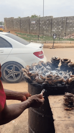 Roadside markets bustling with vendors in Abuja Nigeria