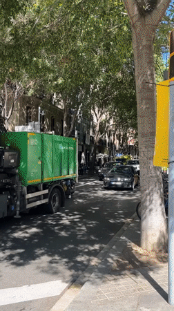 Barcelona taxi spotted in routine street traffic