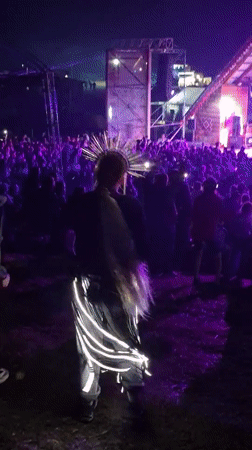 Evening festival with live music and camping in Sharkan