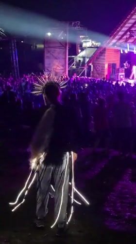 Evening festival with live music and camping in Sharkan