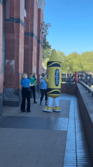 Crayola mascot spotted in London daytime appearance