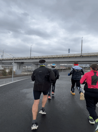 Morning joggers filmed during group run in Kazan
