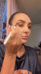 Full makeup routine, step by step, in Novosibirsk