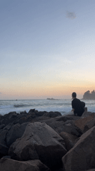 Sunset scenes captured along Goviyapana coast, Sri Lanka