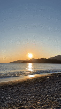 Sunset and paragliding scenes captured in Fethiye, Turkey