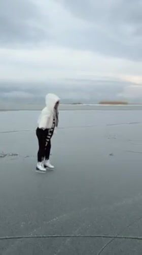 Winter recreation gathering on frozen Lake Sevan, Armenia