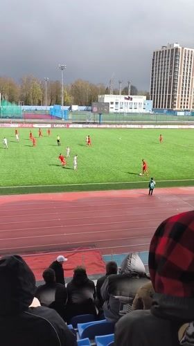 Soccer match documented by spectators in Smolensk stadium