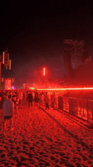 Packed night event lights up Nesebar's summer streets