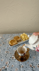 Morning food and beverage routine documented in Leicester
