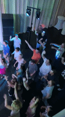 Live band night draws a dancing crowd in Chaikovsky, Russia