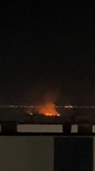 Fire observed at night near Ovoshchnoy, Russia