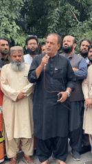Men hold Urdu-banner protest demonstration in Quetta, Pakistan