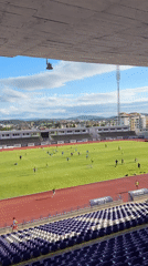 Soccer training sessions at Ivaylo Stadium, Veliko Tarnovo