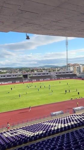 Soccer training sessions at Ivaylo Stadium, Veliko Tarnovo