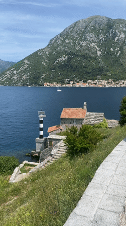 Coastal scenes captured around Montenegro's Bay of Kotor