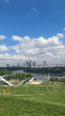 Morning cityscape view captured from Moscow hill