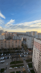 Moscow skyline captured during golden hour from elevated viewpoint