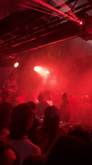 DJ performs at smoke-filled club in La Quinta