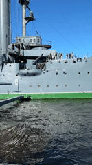 Saint Petersburg waterfront scenes captured by witnesses Thursday afternoon