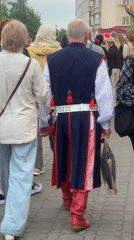 Traditional cultural festival unfolds on Hrodna cobblestone streets