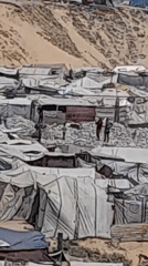Daily life inside a crowded displacement camp in Khan Yunis