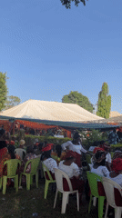 Outdoor celebration and street fashion captured in May 2026