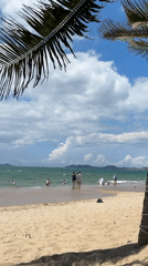 Beach scene documented in Nha Trang Ward, Vietnam