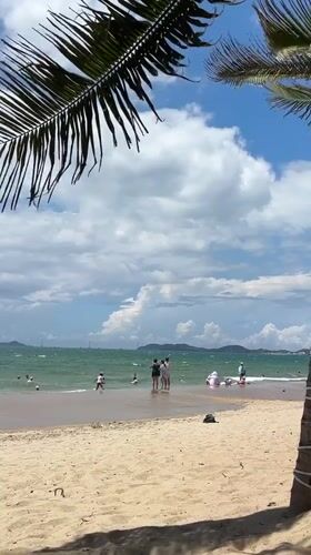 Beach scene documented in Nha Trang Ward, Vietnam