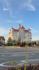 Everyday scenes captured around Bogatyr Hotel-Castle in Sirius, Russia