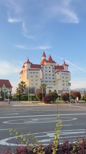 Everyday scenes captured around Bogatyr Hotel-Castle in Sirius, Russia