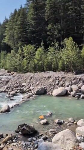 River rapids documented in rocky Kullu Valley near Manali