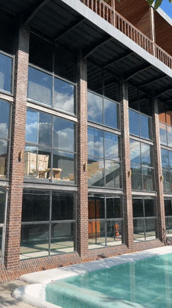 Morning scenes captured at tropical resort in Petulu, Indonesia