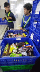 Food processing and distribution operations in North Jakarta facility