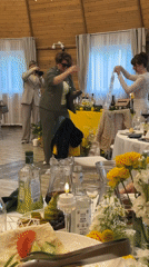 Wedding celebration documented in Алопово, Russia
