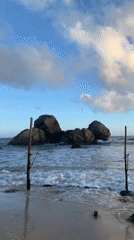 Afternoon coastal scenes captured along Habaraduwa beaches, Sri Lanka