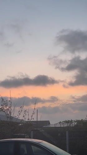 Sunset sky captured on video in Slobozia, Moldova