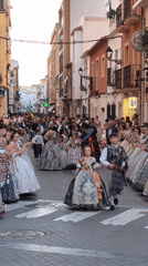 Traditional Valencian parade with brass bands fills Dénia streets