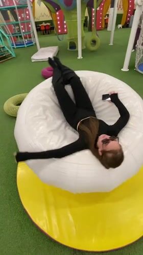 Playtime at a colorful indoor leisure spot in Izhevsk